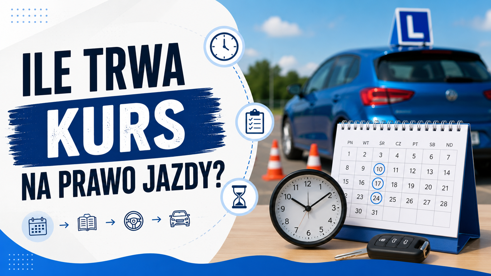 Ile trwa kurs na prawo jazdy?